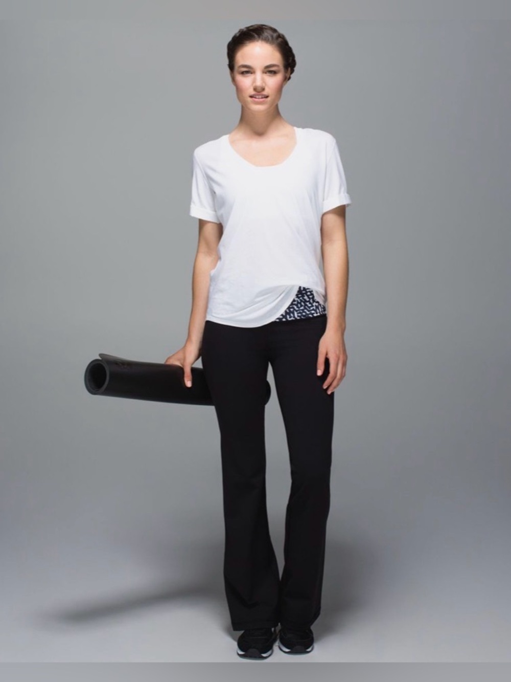 Lululemon Groove Pant II White Black Yoga Pilates Dance Athleisure Workout Gym